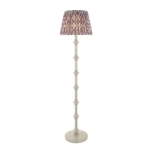 Endon Lighting - Carnaby & Ikat 40cm - 114360 - White Grey Floor Lamp