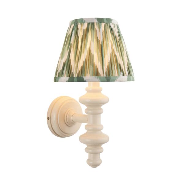 Endon Lighting - Carnaby & Zigzag 20cm - 114443 - White Green Wall Light