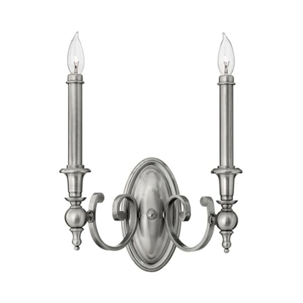 Hinkley Lighting - Yorktown - HK-YORKTOWN2 - Antique Nickel 2 Light Wall Light