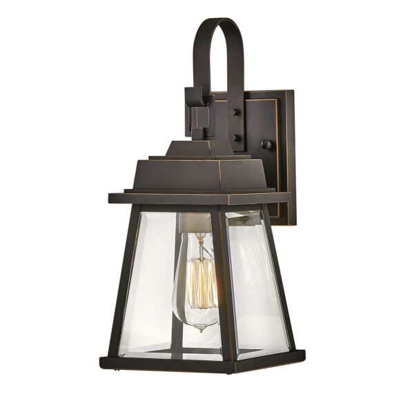 Hinkley Lighting - Bainbridge - HK-BAINBRIDGE-S-OZ - Oil Rubbed Bronze Heritage Brass Clear Glass IP44 Outdoor Wall Light