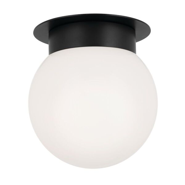 Kichler Lighting - Albers - KL-ALBERS-F-G-BK - Black Opal Glass Flush Ceiling Light