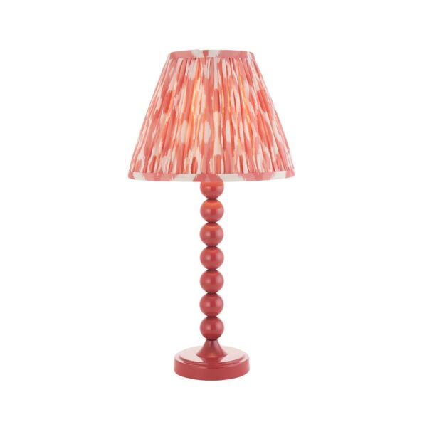 Endon Lighting - Higgledy & Ikat 25cm - 114731 - Pink Table Lamp With Shade
