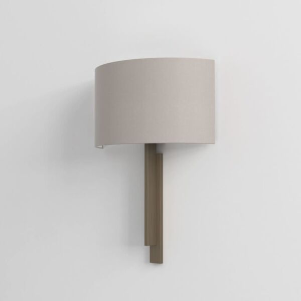 Astro Lighting - Tate 1334007 & 5026005 - Bronze Wall Light with Putty Shade