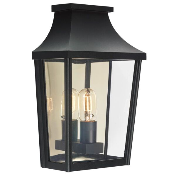 Elstead - Norlys - Turin T7-2-BLACK Half Lantern