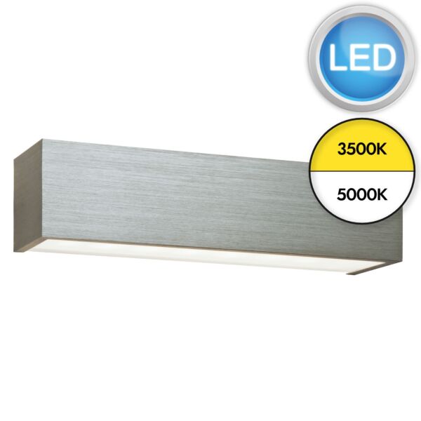 Saxby Lighting - Shale CCT - 46395 - LED Brushed Aluminium Frosted Glass Wall Washer Light