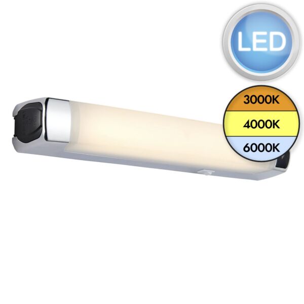 Saxby Lighting - Jude CCT - 113573 - LED Chrome IP44 Bathroom Strip Wall Light