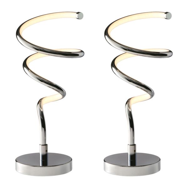 Set of 2 Spring - Polished 10W LED Table Lamps