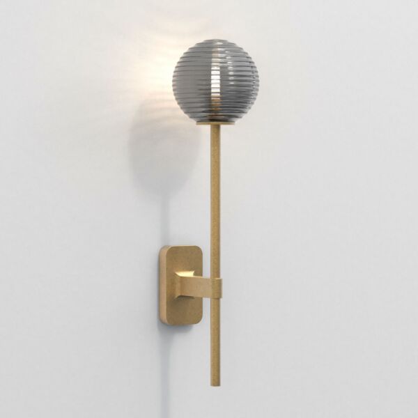 Astro Lighting - Tacoma Single Grande 1429009 - IP44 Antique Brass Wall Light Excluding Shade