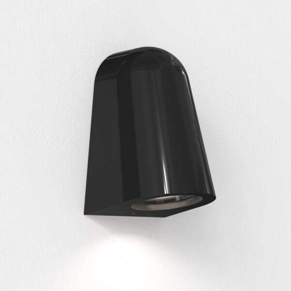 Astro Lighting - Mast Light - 1317022 - Black Clear Glass Ceramic IP44 Outdoor Wall Washer Light