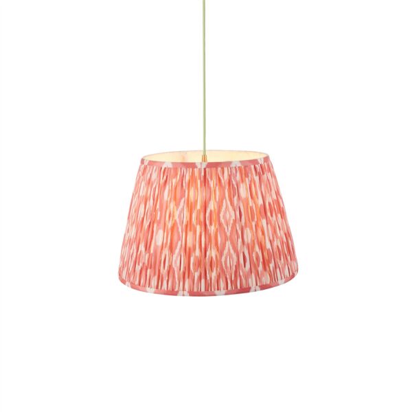 Endon Lighting - Eltham - 115248 - Aged Brass Pink Ceiling Pendant Light