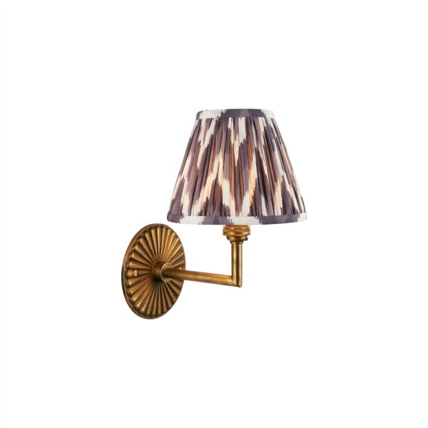 Endon Lighting - Dahlia - 115317 - Antique Brass Grey Wall Light