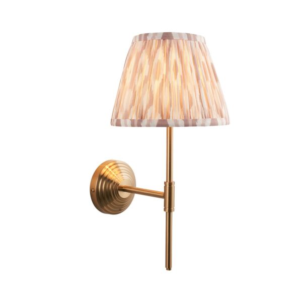 Endon Lighting - Obelisk T Bar & Ikat 20cm - 116025 - Aged Brass Neutral Wall Light