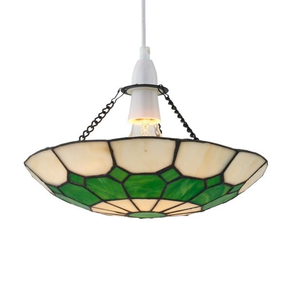 Totnes - Tiffany Green Uplight Easy Fit Pendant Shade