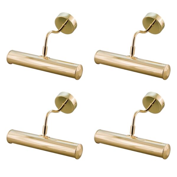 Set of 4 Aston - Polished Brass 280mm Picture Lights