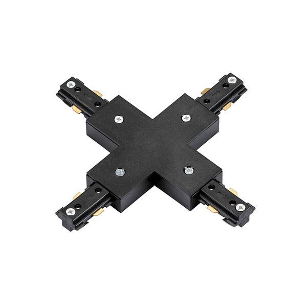 Saxby Lighting - 71895 - Black Track X Connector Component