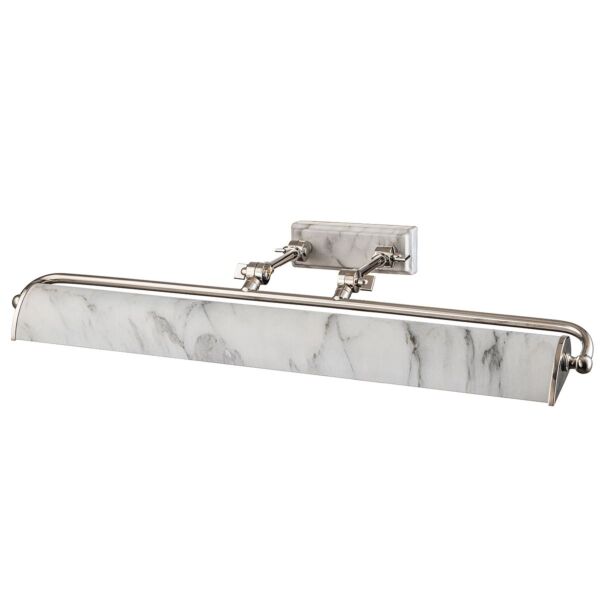Elstead Lighting - Winchfield - WINCHFIELD-PLL-PN-WM - Nickel White Marble 4 Light Picture Wall Light