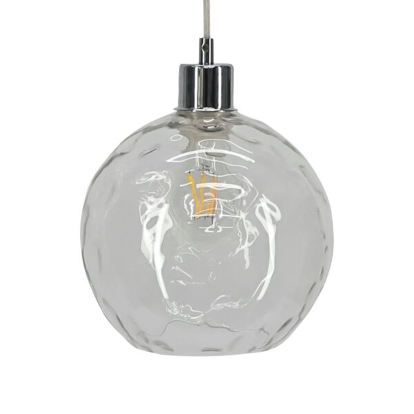 Barnum - Clear Dimpled Glass Easy Fit Pendant Shade