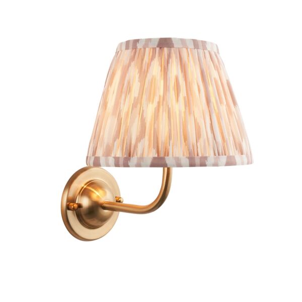 Endon Lighting - Dome Arc & Ikat 20cm - 115965 - Aged Brass Neutral Wall Light