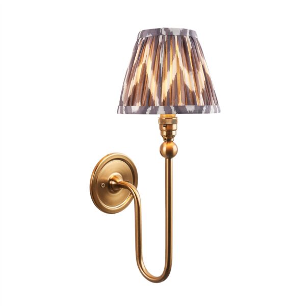 Endon Lighting - Santiago - 115026 - Aged Brass Grey Wall Light