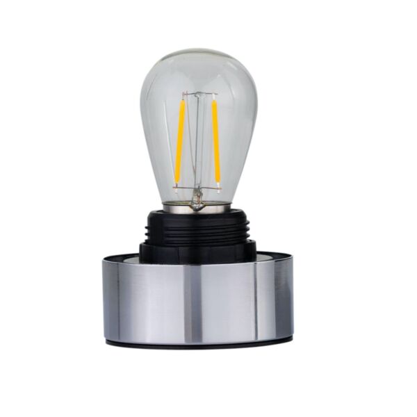 Porter - Chrome Battery Operated Lamp Base Only