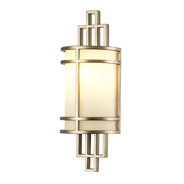 Feiss Lighting - Fusion - FE-FUSION1-PNBR - Natural Brass Opal Glass Wall Washer Light