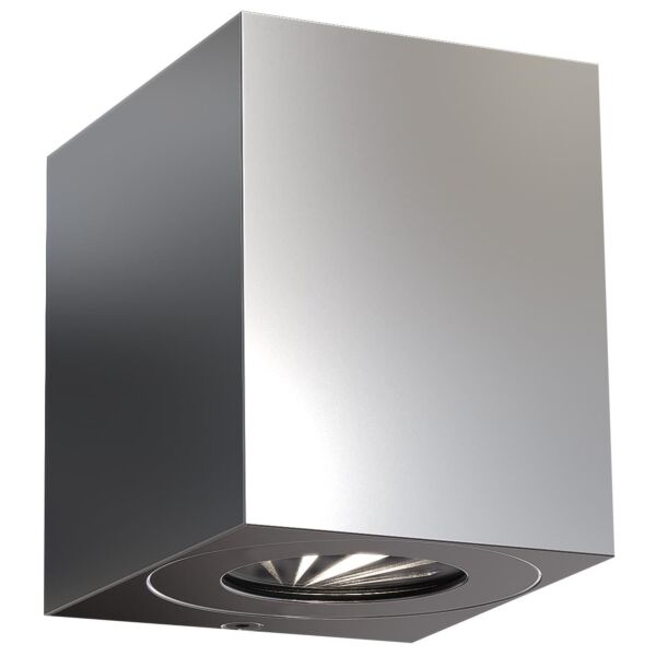 Nordlux - Canto Kubi 2 - 49711034 - LED Stainless Steel Clear Glass 2 Light IP44 Outdoor Wall Washer Light