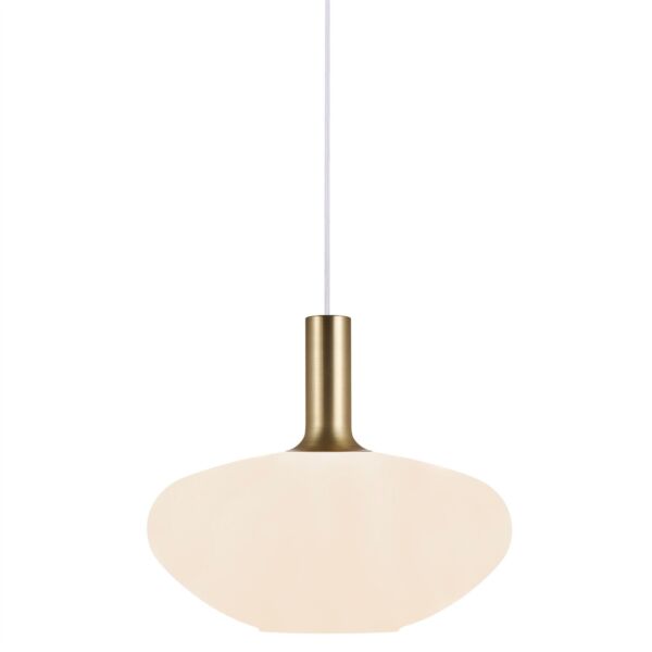 Nordlux - Alton 35 - 48973001 - Brushed Brass Opal Glass Ceiling Pendant Light